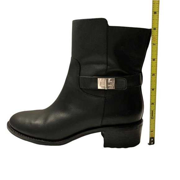 Cole Haan Kinley Short Waterproof Leather Pull-on Boots Size 8 Black - Picture 9 of 13